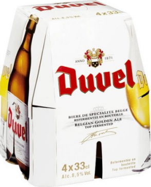 Duvel set van 4 flesjes á 0,33 liter Duvel set van 4 flesjes á 0,33 liter